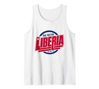 Liberia One Nation One Lone Star | Bold Liberia Typography Tank Top