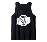 Liberia One Nation One Lone Star | Bold Liberia Typography Tank Top