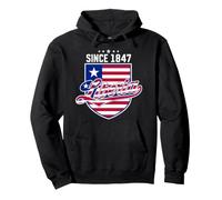 Liberia Since 1847 Shield Flag Patriotic Liberian Pride Pullover Hoodie