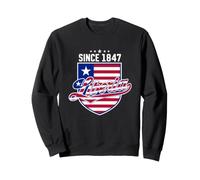Liberia Since 1847 Shield Flag Patriotic Liberian Pride Sweatshirt