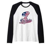 Liberia Typography Flag Patriotic Pride Libependence Day Raglan Baseball Tee