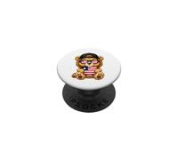 Liberian Flag Lion Heart Heritage Outfit for Liberia PopSockets Adhesive PopGrip