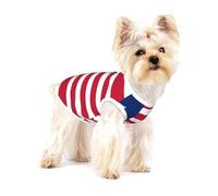 Liberian flag Premium Dog Tshirt - Soft 100% Cotton Ropa Para Perros, Perfect for Small to Medium Dogs, Stylish and Comfortable Shirts for Dogs S