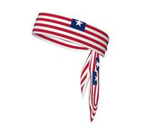 Liberian Flag Sweat-Absorbing Sports Headband, Unisex Sports Headband, Suitable for Outdoor Travel and Various Sports.