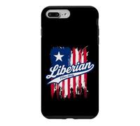 Liberian Vibes Distressed Flag | Liberia Pride Patriotic Case for iPhone 7 Plus/8 Plus