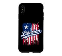 Liberian Vibes Distressed Flag | Liberia Pride Patriotic Case for iPhone XS Max
