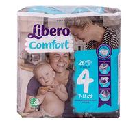 Libero Comfort 4 Baby Nappies - 7-11kg (1 Pack of 26)
