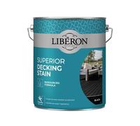 Libéron Decking Stain Superior - UV & Water-Resistant, Anti-Slip, Biosourced - Black 5 L