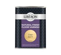 Liberon 126852 Natural Finish Floor Varnish Clear Matt 1 Litre Libvwncm1Ln
