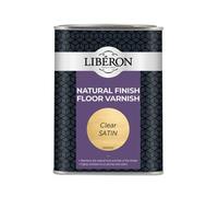 Liberon 126853 Natural Finish Floor Varnish Clear Satin 1 Litre