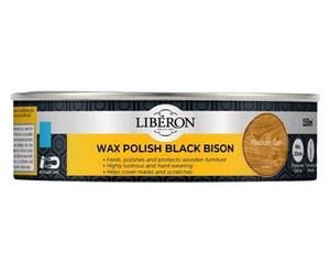 Liberon 126870 Black Bison Wax Paste Medium Oak 150Ml Libbpwmo150N