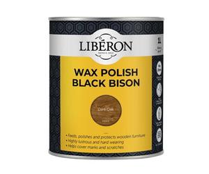 Liberon 126884 Black Bison Wax Paste Dark Oak 1Kg Libbbpwdo1N