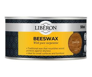 Liberon 126898 Beeswax Paste Dark Oak 500Ml Libbpd500N