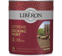 Liberon 126137 Extreme Decking Paint Light Brown 2.5 Litre