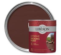 Libéron Decking Paint Extreme – 5-Year Guarantee, Non-Slip – Medium Brown 2.5 Litre