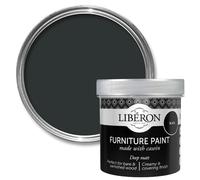 Libéron Furniture Paint - Casein-Based - Ultra Matt - High Coverage - Timeless Look - Black Matt 500ml