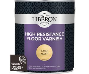 Liberon High Resistance Floor Varnish 2.5L Wax Effect, Clear Satin & Clear Matt