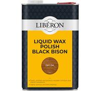 Libéron Liquid Wax Polish Black Bison for Wood, Dark Oak, 5L