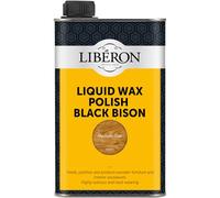 Liberon 126889 Liquid Wax Polish Black Bison Medium Oak 500Ml