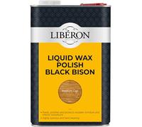Libéron Liquid Wax Polish Black Bison for Wood, Medium Oak, 5L