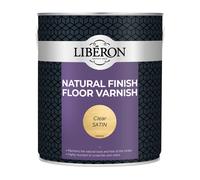 Liberon Natural Finish Floor Varnish 2.5L - Clear Satin, Low-Odour Wood Finish