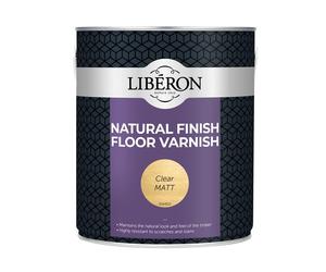 Liberon Natural Finish Floor Varnish Clear Matt 2.5 Litre 003558