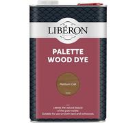 Libéron Palette Wood Dye for Interior Wood, Medium Oak, 5L | Water-based formula, Pefect for Hardwoods & Softwoods, Enhances natural wood grain, Intermixable colours