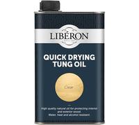 Libéron Quick Drying Tung Oil for Interior & Exterior Wood, 500ml | High quality natural oil , Fast-drying formula, Water, alcohol & food acid resistant, Ideal for kitchen worktops