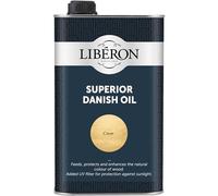 Libéron Superior Danish Oil for Interior & Exterior Wood, Clear, 1L | Tung oil blend, Feeds, protects & enhances wood, UV protection, Water, heat & alcohol resistant
