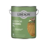 Liberon Superior Decking Oil Water Repellent and UV Resistant (Medium Oak 5 Litre)