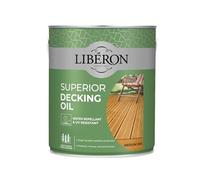 Liberon Superior Decking Oil Water Repellent and UV Resistant (Medium Oak 2.5 Litre)