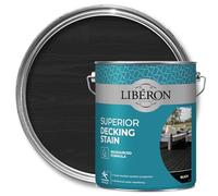 Libéron Decking Stain Superior - UV & Water-Resistant, Anti-Slip, Biosourced - Black 5 L