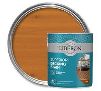 Libéron Superior Decking Stain for Exterior Wood, Teak, 2.5L