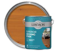Libéron Superior Decking Stain - Durable Protection Against Extreme Weather - UV & Water-Resistant Finish - Anti-Slip - Biosourced Formula - Teak - 5 litres