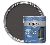 Libéron Superior Protection Woodstain for Exterior Wood, Charcoal, 2.5L | 8-year guarantee, Microporous formula, Water-repellent & UV resistant, For vertical woodwork, Quick-drying