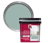 Libéron V33 Renovation Cupboard & Worktop Paint, Agave Green Satin, 750ml