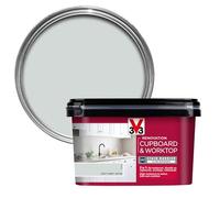 Libéron V33 Renovation Cupboard & Worktop Paint, Soft Grey Satin, 2L