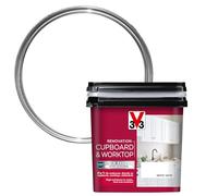 Libéron V33 Renovation Cupboard & Worktop Paint, White Satin, 750ml