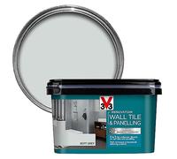 Libéron V33 Renovation Wall Tile & Panelling Paint, Soft Grey Satin, 2L