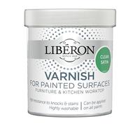 Libéron Varnish for Painted Surfaces - Protective Top Coat - Stain & Stain Resistant - Long-Lasting Finish - Quick Drying - Clear Satin 500ml