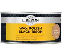 Libéron Wax Polish Black Bison Paste for Wood, Georgian Mahogany, 500ml | With added carnauba wax, Feeds, polishes & protects, Covers marks & scratches, Hard-wearing & lustrous finish