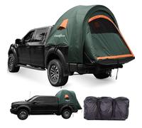 LIBERRWAY Truck Bed Tent, 6-6.3 FT Pickup Truck Tent with Rainfly and Waterproof PU2000mm Double Layer 2-Person TruckTents for Camping Outdoor Traveling-Green
