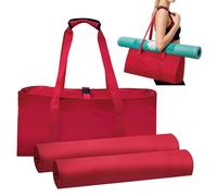 Libershine Empty Mahjong Tile Bags Set, Portable Mahjong Case with Mahjong Mat Holder and 2 PCS Protective Sleeves for Racks, Pushers, and Tiles (Case Only)