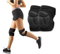 Libershine Protective Knee Pads Work, 1 Pair Volleyball Knee Supports for Women Men Anti-Slip, 20mm Thick Sponge Knee Pads for Work Trousers, Knee Support for Sports Dancing Cleaning Gardening L