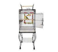 LIBERTA BLACK GAMA 2 SMALL PARROT PARAKEET CAGE DETACHABLE STAND W/CASTORS 705