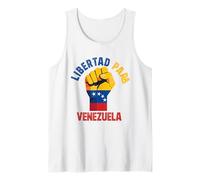 Libertad para Venezuela Libre Bandera Orgullo venezolano Tank Top