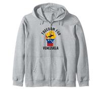 Libertad para venezuela libre bandera orgullo venezolano Zip Hoodie