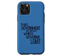 Libertarian Political Small Government Freedom Quote Case for iPhone 11 Pro