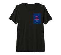 Liberté Égalité Chardonnay Funny Eiffel Tower Wine Premium T-Shirt