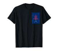 Liberté Égalité Chardonnay Funny Eiffel Tower Wine Value Graphic T-Shirt, Men, Black, S